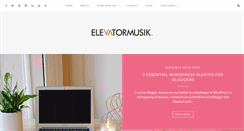 Desktop Screenshot of elevatormusik.com